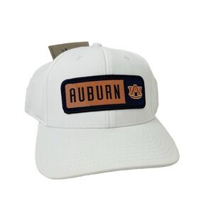 Auburn University Tigers Hat White Strap Back Dad UA Sports NCAA Adjustable Cap